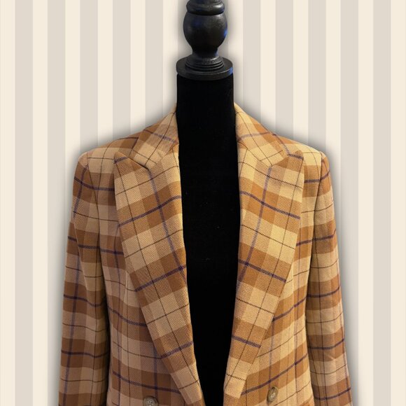 Wilfred Cherrelle plaid double-breasted blazer - Picture 3 of 7